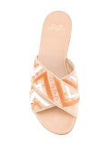 Aztec design sandals
