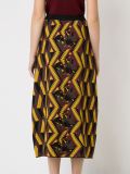 Geometric pattern knit skirt