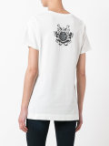 embellished print patch T-shirt 