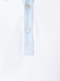 contrast collar polo shirt