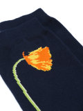 flower intarsia socks
