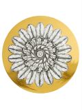 玫瑰花饰印花盘子