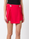 pleated trim studded skirt