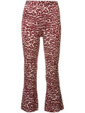 printed cropped trousers 