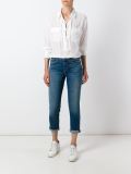 stonewashed cropped jeans
