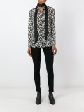 semi-sheer star print shirt