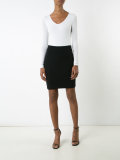 v-neck bodysuit
