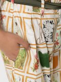 print wide leg trousers