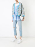 oversized spot knit cardigan