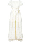 lace trim bridal dress 