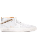 detailed hi-top sneakers