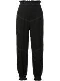 smocked cropped trousers