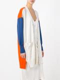 elongated buttoned cardigan