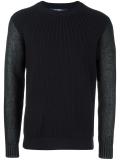 contrasting sleeve jumper
