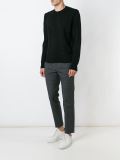 woven crew neck jumper