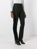 colour block high-waisted trousers