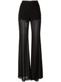 sheer flared trousers