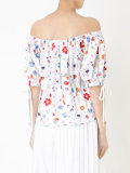 printed off shoulder blouse 