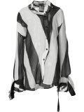 asymmetric striped shirt