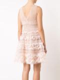 V-neck flared dress
