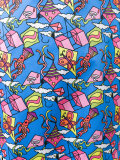 kite patterned maxi skirt