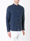band collar shirt