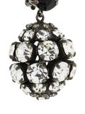 crystal embellished clip on earrings