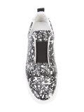 splatter print slip-on sneakers