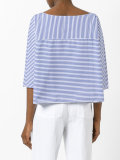 striped round neck top