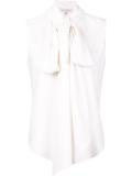 long tied blouse
