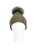 fur pom pom beanie 