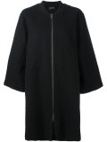 zipped bomber coat