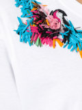 embroidered shoulder T-shirt 