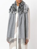 rabbit fur scarf