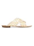 leather flat sandals