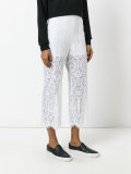 lace panel trousers 