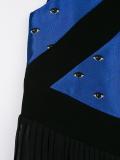 eye pleated dress