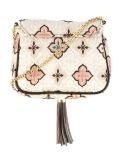embroidered shoulder bag