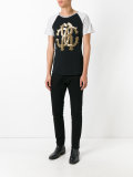 two-tone metallic monogram logo T-shirt