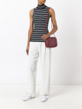 horizontal stripe sleeveless top