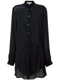 semi sheer long shirt