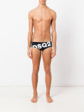slanted logo swim briefs