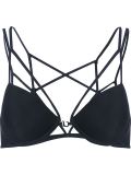strappy underwire bra