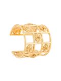 caged camellia cuff