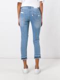 distressed cropped jeans 