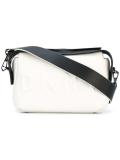 embossed logo crossbody bag