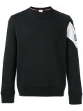 contrast diagonal band sweatshirt 