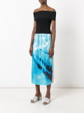 sequin embellished mid-length skirt