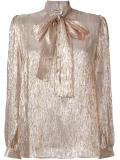 long sleeve lavaliere blouse