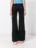 exaggerated hem trousers